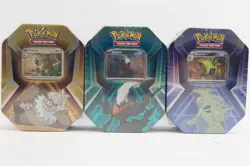 New Sealed 3x English Pokemon Triple Whammy Tin Lot Tyranitar Darkrai Slaking - Image 1