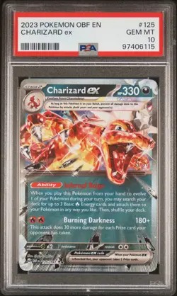 Charizard Ex - - Pokemon Obf En-Obsidian Flames - 125 PSA 10 - Image 1