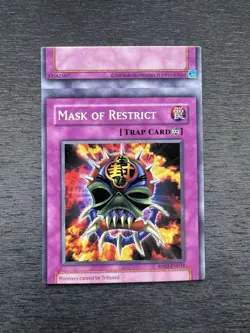 YuGiOh! Mask of Restrict RP02-EN031 - Error Misprint Miscut Mint Pack Fresh - Image 1
