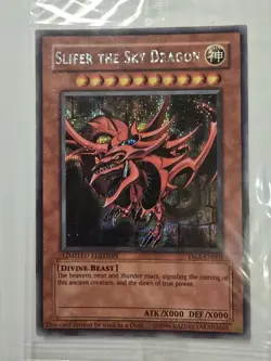 Yu-Gi-Oh Slifer The Sky Dragon YMA-EN001 Secret Rare Promo FACTORY SEALED - Image 1
