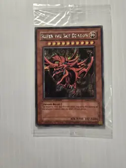Yu-Gi-Oh Slifer The Sky Dragon YMA-EN001 Secret Rare Promo FACTORY SEALED - Image 2