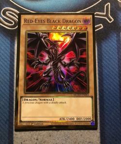 *** RED-EYES BLACK DRAGON *** ALTERNATE ART 1ST EDITION GOLD RARE (MINT) YUGIOH - Image 1