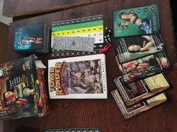 1999 Tomb Raider Collectible Card Game-160 Card Lot, Dice, Figures, Box & Manual - Image 2