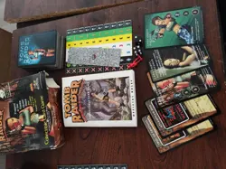 1999 Tomb Raider Collectible Card Game-160 Card Lot, Dice, Figures, Box & Manual - Image 3