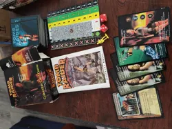 1999 Tomb Raider Collectible Card Game-160 Card Lot, Dice, Figures, Box & Manual - Image 4