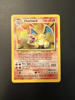 1999 Base Set Charizard 4/102 - Holo Pokemon Card Vintage WOTC NM Z - Image 1