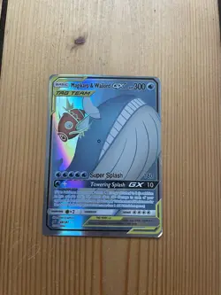 Pokemon TCG Magikarp & Wailord GX Full Art Holo Card 160/181 - Image 1