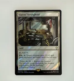 MTG: Slayers' Stronghold (Surge Foil) Commander: Final Fantasy Foil NM - Image 1