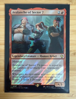 MTG: Avalanche of Sector 7 (Surge Foil) Commander: Final Fantasy Foil NM - Image 1