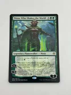 Nissa, Who Shakes the World War of the Spark MTG Magic Card - NM/M PACK FRESH - Image 1