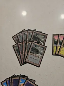 MTG Ice Age Basic Land 9 Blue, 3 Green, 10 Black, 11 Red, 11 White - Image 2