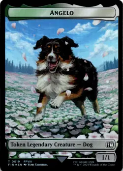 MTG Angelo // Darkstar Double-Sided Token Foil NM FINAL FANTASY Magic 19 // 20 - Image 1