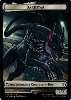 MTG Angelo // Darkstar Double-Sided Token Foil NM FINAL FANTASY Magic 19 // 20 - Image 2