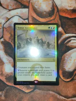 NM FOIL Temur Ascendancy Khans of Tarkir KTK MTG Magic the Gathering 1st Edition - Image 1