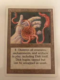MTG MP Nevinyrral's Disk Revised 3rd Edition Free Shipping In US With Tracking - Image 1