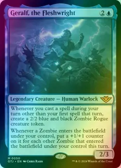 MTG - Geralf, the Fleshwright - OTJ 50 - Foil - NM - Image 1