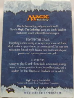 MTG COLDSNAP BEYOND THE GRAVE PRE-CONSTRUCTED THEME DECK FREE SHIPPING - Image 2