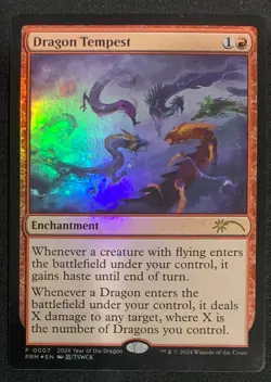 FOIL Dragon Tempest MTG 2024 Year Of The Dragon APAC League Promo NM English - Image 1