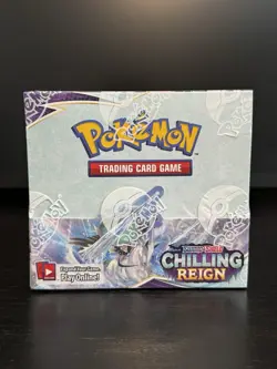 Chilling Reign Booster Box -Pokemon TCG Sword & Shield With Plastic Case 820650818462 - Image 1