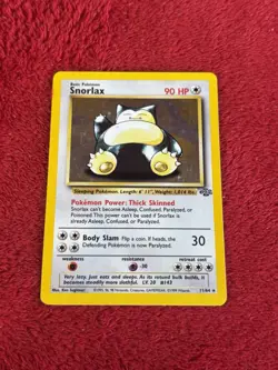 Snorlax 11/64 Jungle Holo Wotc Vintage Pokemon Card 1999 Played - Image 1