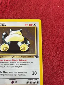 Snorlax 11/64 Jungle Holo Wotc Vintage Pokemon Card 1999 Played - Image 2