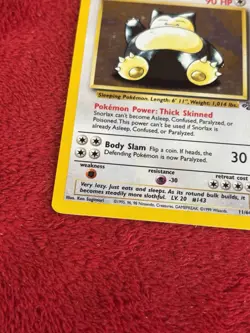 Snorlax 11/64 Jungle Holo Wotc Vintage Pokemon Card 1999 Played - Image 4