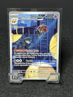Pokemon TCG Team Rockets Orbeetle Destined Rivals 198/182 Illustration Rare Card - Image 1