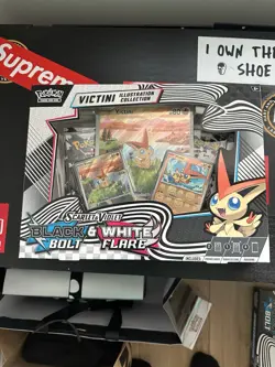 Pokemon TCG Black Bolt & White Flare sealed Victini Illustration Collection Box - Image 3