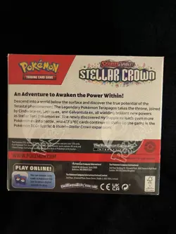 Pokemon TCG Stellar Crown Booster Box Factory Sealed - Image 3