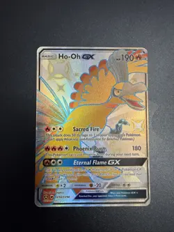 Pokemon TCG Ho-Oh GX SV50/SV94 Hidden Fates Shiny Holo Rare Card Near Mint - Image 1