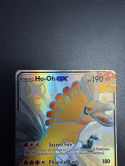 Pokemon TCG Ho-Oh GX SV50/SV94 Hidden Fates Shiny Holo Rare Card Near Mint - Image 3