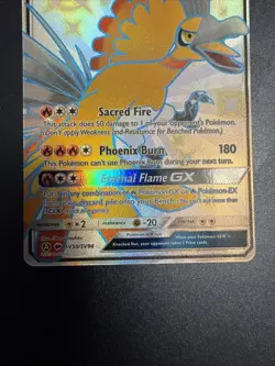Pokemon TCG Ho-Oh GX SV50/SV94 Hidden Fates Shiny Holo Rare Card Near Mint - Image 4