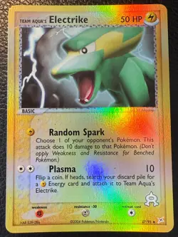 2004 POKEMON TCG ELECTRIKE TEAM MAGMA TEAM AQUA REVERSE HOLO 27/95 VLP - Image 1