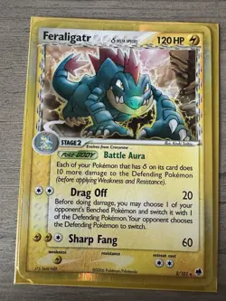 Pokemon TCG Feraligatr Delta Species 2/101 Reverse Holo Card - Image 1