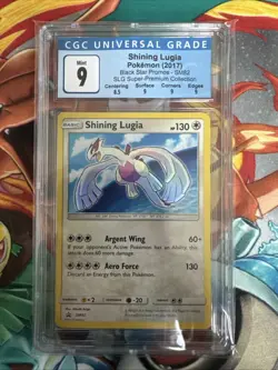 2017 POKEMON SM BLACK STAR PROMO SHINING LUGIA #SM82 CGC 9 MINT #6076933299 - Image 1