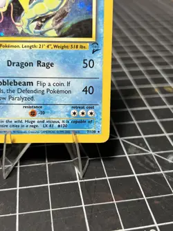 Gyarados 6/102 Base Set Unlimited Holo Rare Pokemon TCG Card Vintage WOTC - Image 4