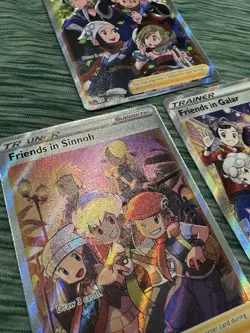 Pokemon TCG Sword & Shield Era 3 Card Full Art Trainer Lot NM - Image 2
