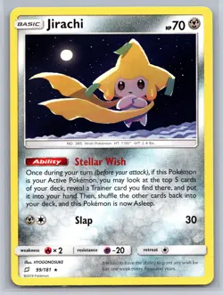 Jirachi 099/181 Rare Fresh Crisp Centered NM Pokemon Sun & Moon Team Up - Image 1