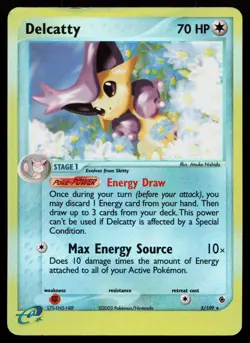 Delcatty 5/109 Holo Rare Ruby and Sapphire Reverse Holo Pokemon Card - Image 1