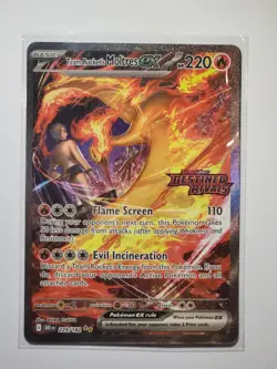 Pokemon Destined Rivals Team Rocket’s Moltres ex #229/182 (Stamped Promo) NM - Image 1