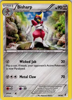 Pokemon TCG Bisarp XY Trainer Kit: (Bisharp) 30/30 Holo Promo Card NM - Image 1