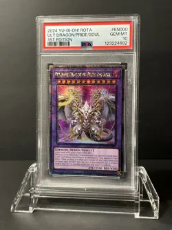 Yugioh Ultimate Dragon of Pride and Soul ROTA - EN000 QCR PSA 10 - Image 1