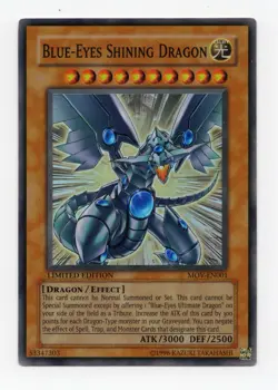 Yu-Gi-Oh! TCG Blue-Eyes Shining Dragon Limited Edition Super Rare MOV-EN001 LP - Image 1