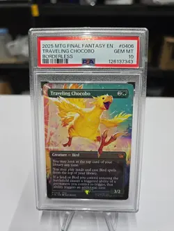 Traveling Chocobo 0406 Borderless Psa 10 - Image 1