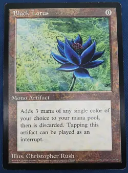 MTG Black Lotus Oversized 6" x 9" Card 1996 Scrye Magazine Promo Excellent - Image 1