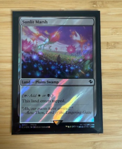 MTG: Sunlit Marsh (Surge Foil) Commander: Final Fantasy Foil NM - Image 1