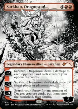 MTG Sarkhan, Dragonsoul (Borderless) [Secret Lair Drop Series] Foil Near Mint Ma - Image 1