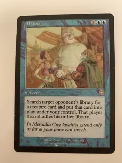 MTG LP Bribery Mercadian Masques Free Shipping In The US with Tracking - Image 1