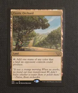 MTG Exotic Orchard Commander: Kamigawa: Neon Dynasty NEC 168 Regular NM - Image 1