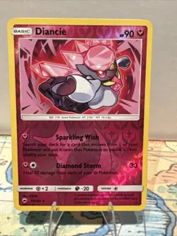 Pokemon TCG Diancie Burning Shadows Reverse Holo Holo Rare Card 94/147 - Image 1